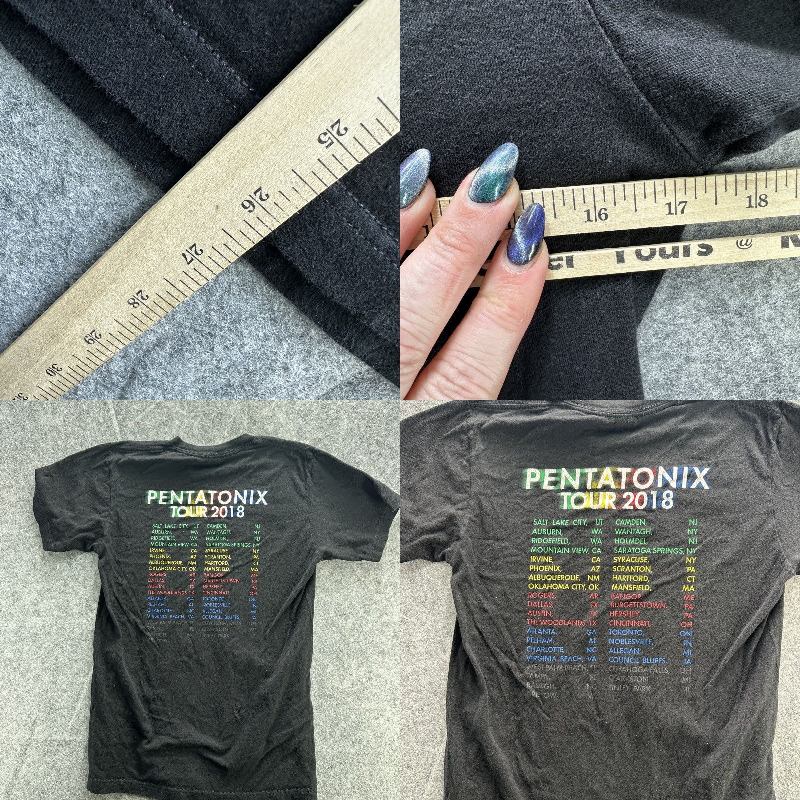 Tultex Pentatonix Shirt Mens Small Black 2018 Tour Concert Graphic A Cappella Music Tee Size US S / EU 44-46 / 1 - 8 Thumbnail