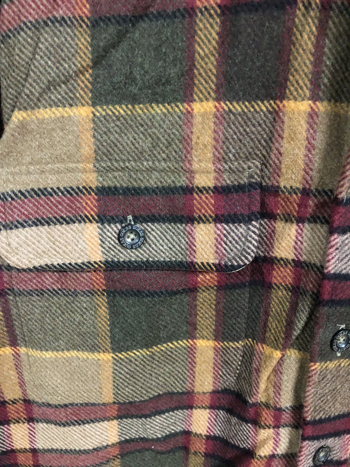 Guess Flannel Guess Wool Long Sleeve Button Up Size US M / EU 48-50 / 2 - 3 Thumbnail