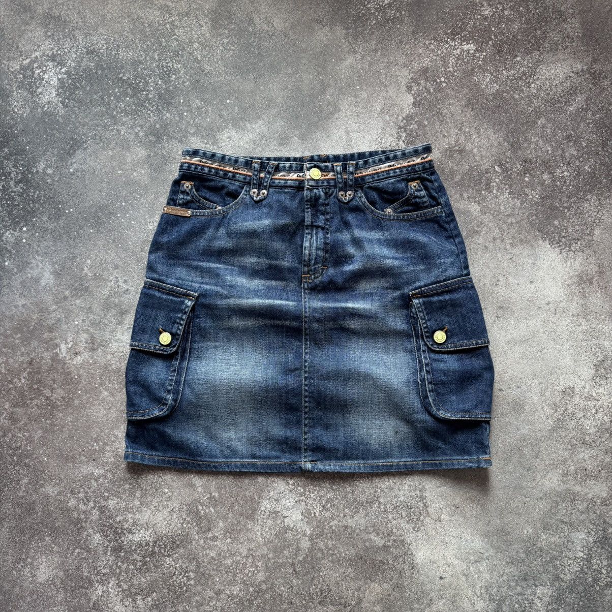 Dolce & Gabbana D&G Dolce & Gabbana Vintage Cargo Denim Skirt Size 27" / US 4 / IT 40 - 1 Thumbnail