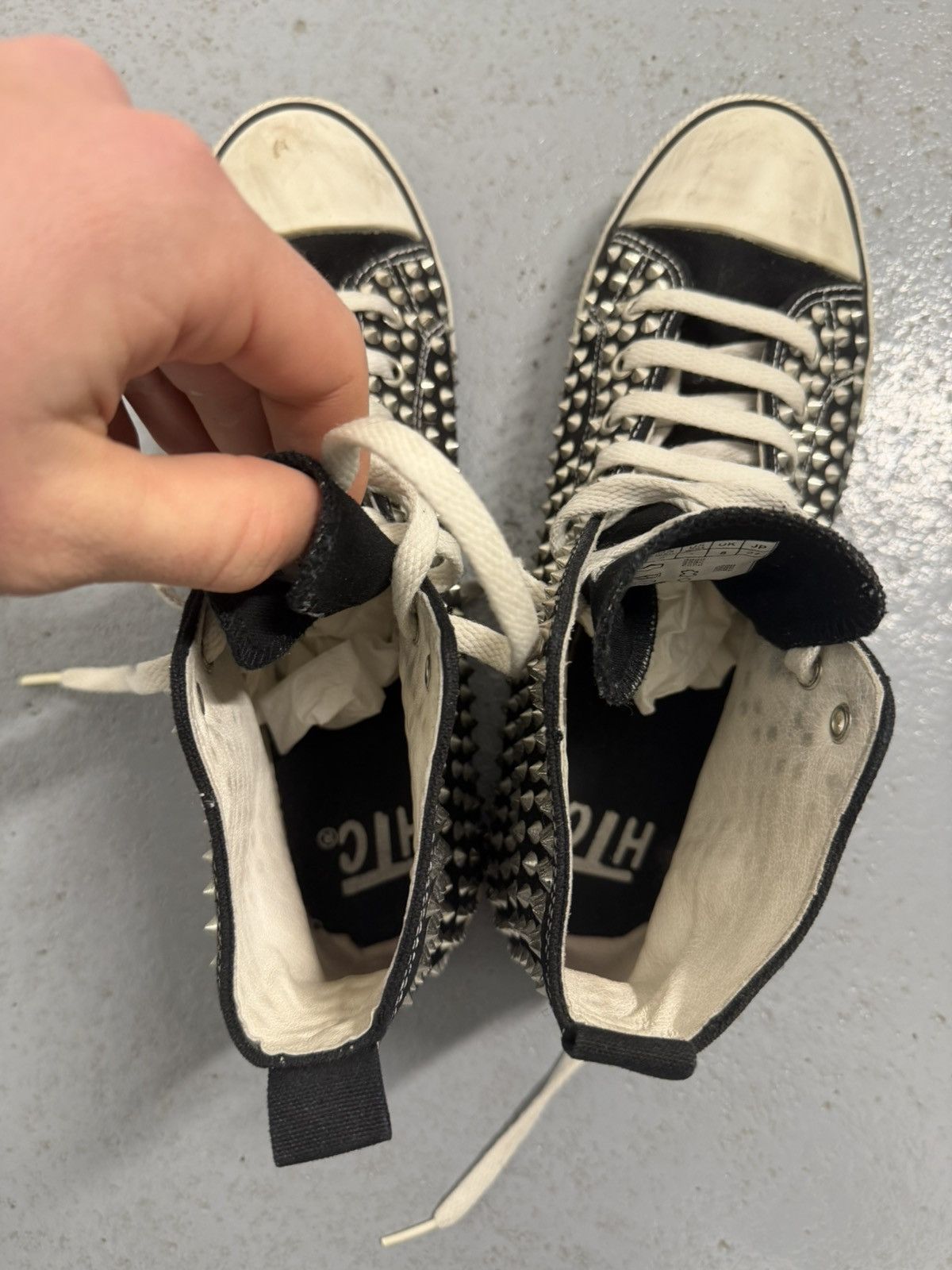 Hollywood Trading Company HTC Hollywood Trading Company Studded High Top Sneakers Size US 9 / EU 42 - 15 Thumbnail