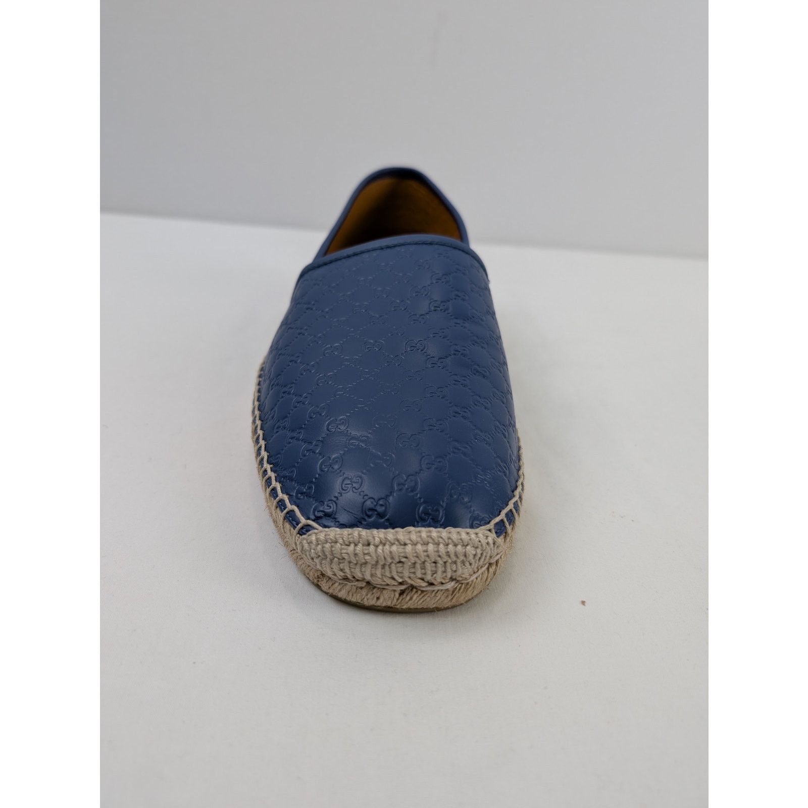 Gucci o1rshd1 Micro shoe Boots in Blue/Beige Size US 12.5 / EU 45-46 - 17 Thumbnail