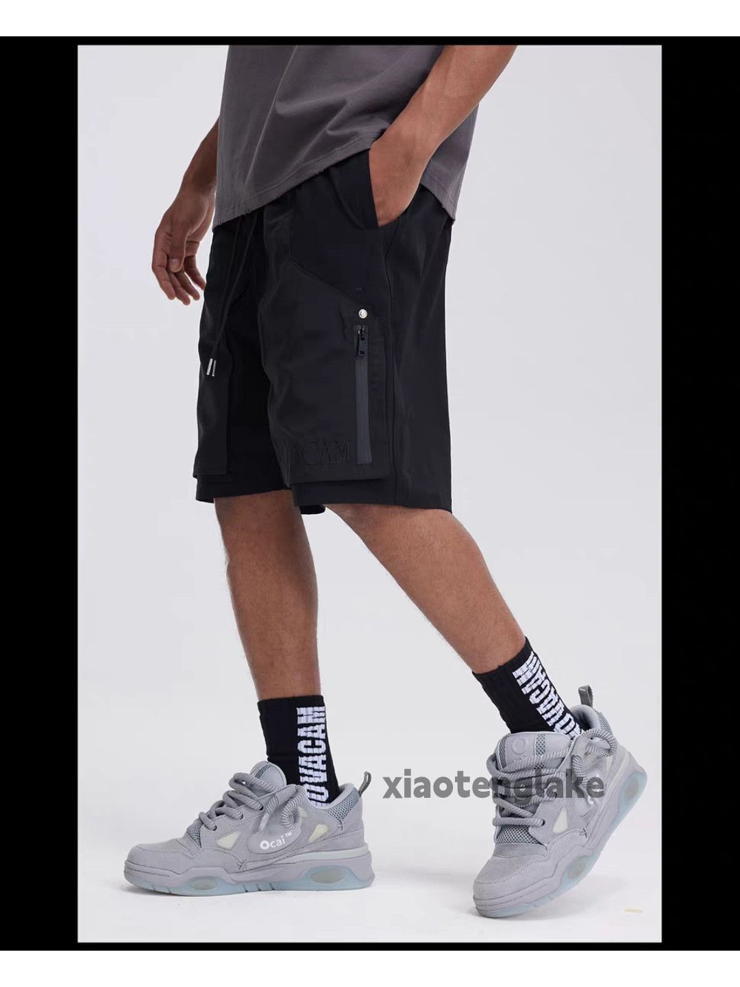 Designer × Japanese Brand × Vintage Utility skate hiphop loose baggy hiphop sports shorts Size US 34 / EU 50 - 10 Thumbnail