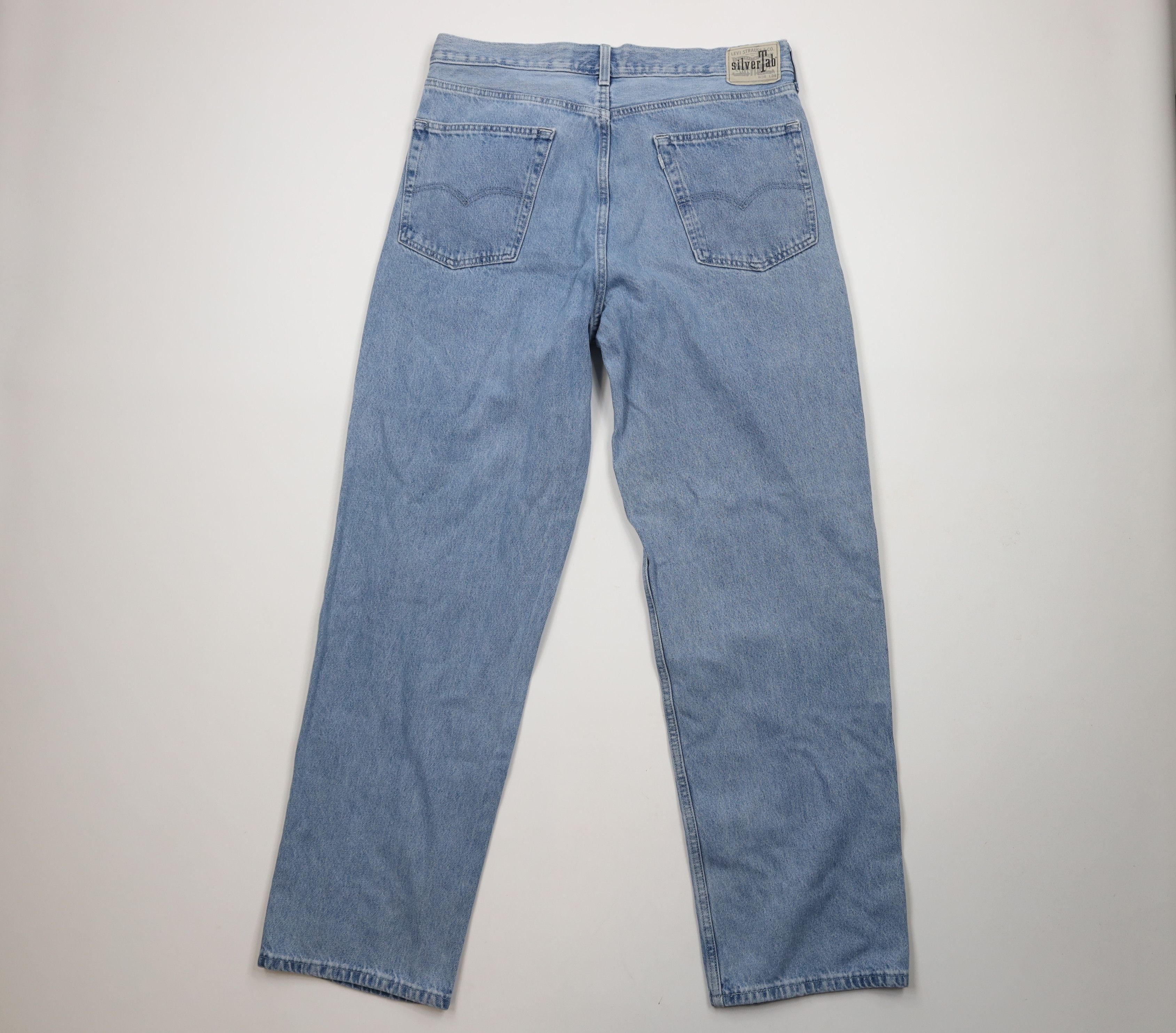Levi's × Vintage Vintage Y2K Levis SilverTab Baggy Loose Wide Leg Denim Jeans Size US 36 / EU 52 - 8 Thumbnail