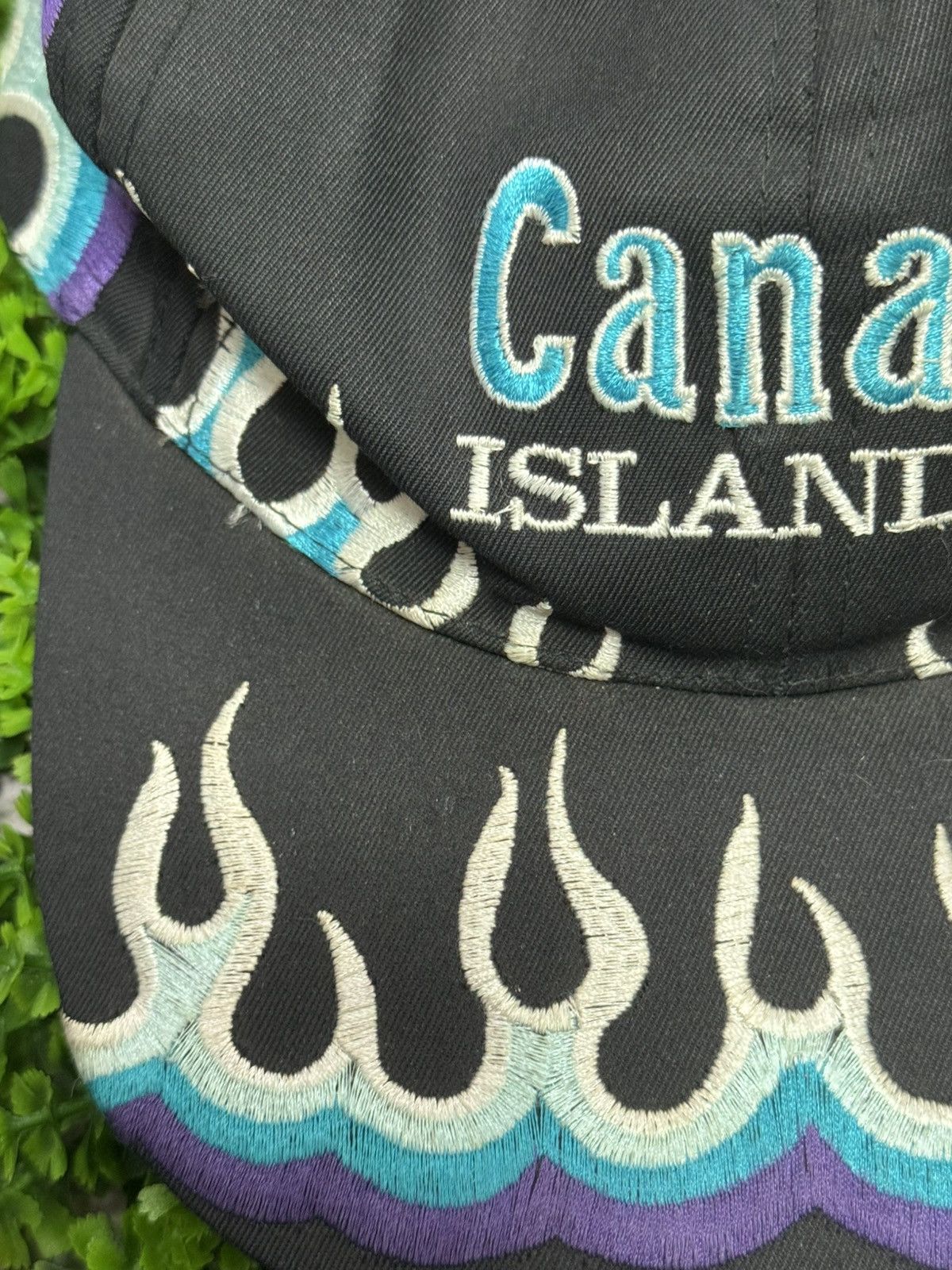 Vintage Vintage Canary Island Flame Throw Black Cap Y2K Size ONE SIZE - 10 Thumbnail