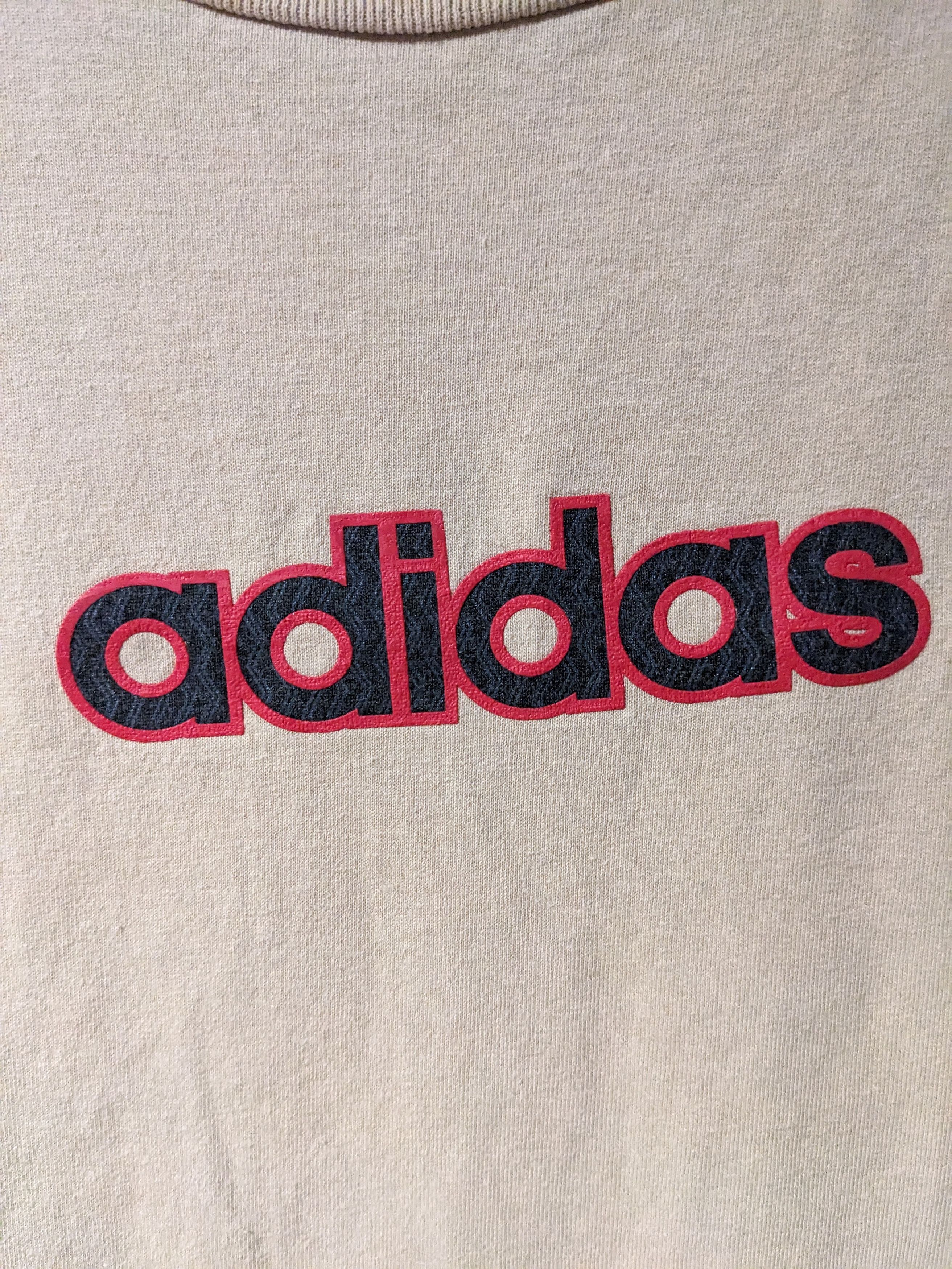 Adidas × Vintage Vintage Y2K Adidas Spell Out Center Three Stripes T-Shirt Size US XXL / EU 58 / 5 - 2 Thumbnail