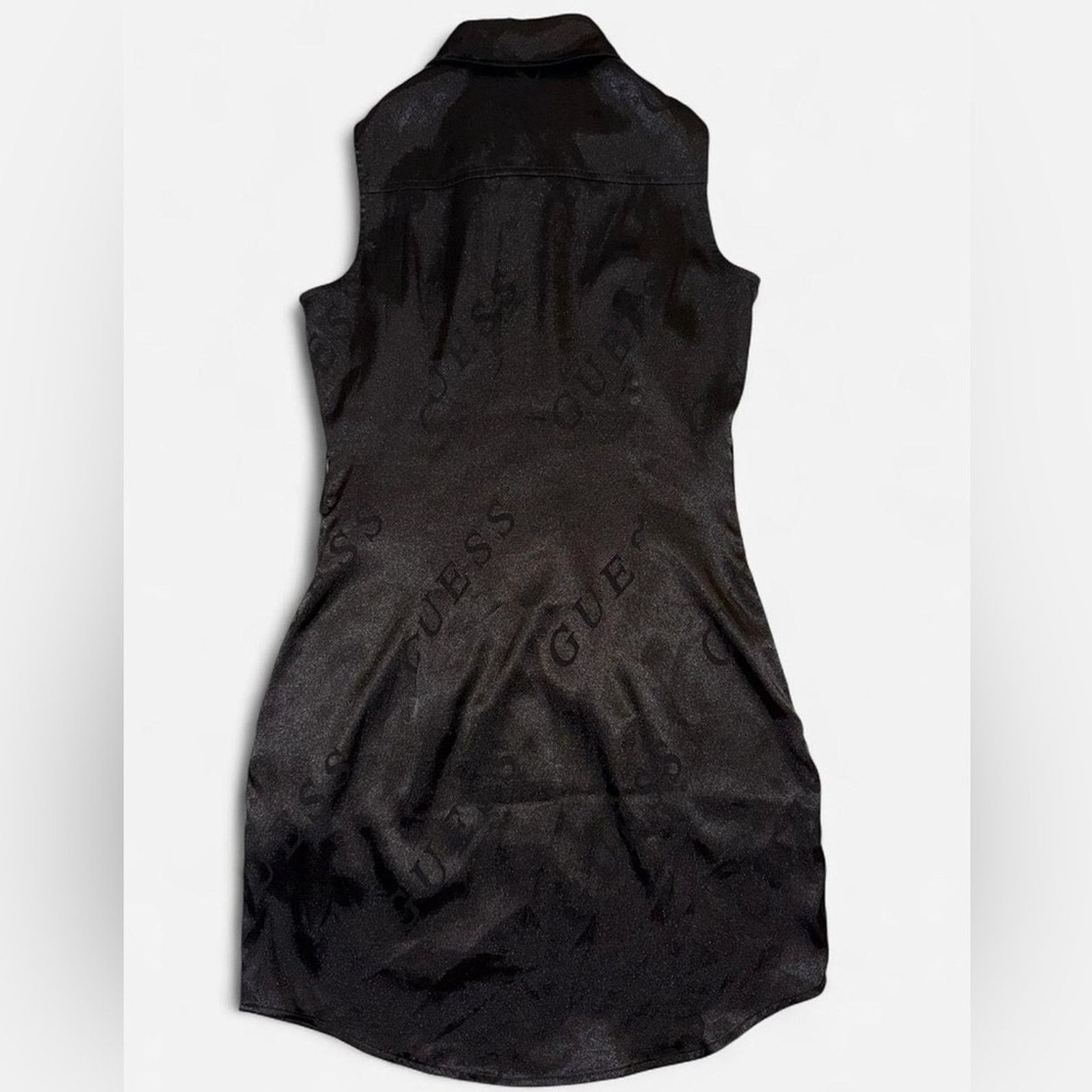 Guess Guess Alina Logo Shirt Dress Size XS Casual LBD It Girl Size XS / US 0-2 / IT 36-38 - 3 Thumbnail