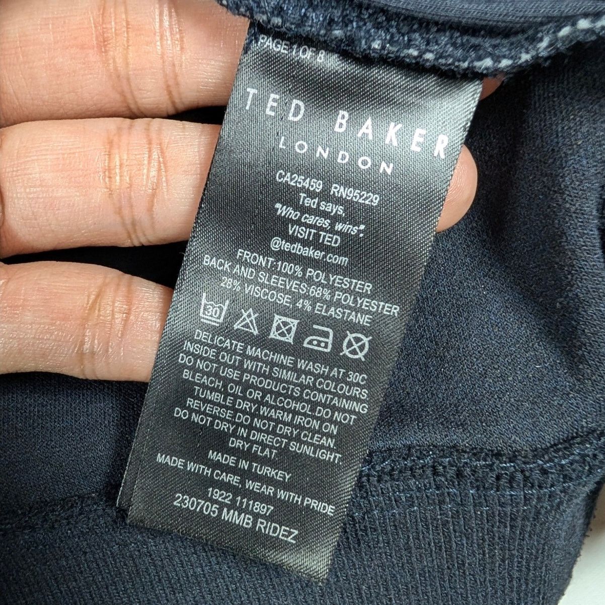 Ted Baker Ted Baker London Quilted Jacket Full Zip Navy Blue Men’s 3 Size US M / EU 48-50 / 2 - 5 Thumbnail