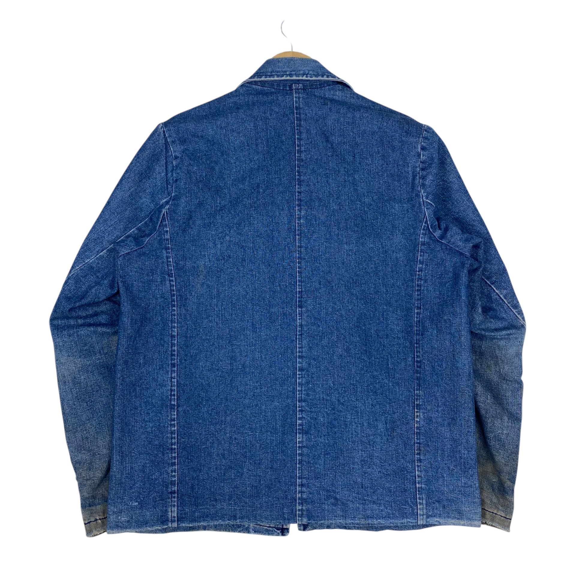 Vintage RARE💥60s USA UNKNOWN WORKER BLANKET DENIM JACKET Size US M / EU 48-50 / 2 - 10 Thumbnail