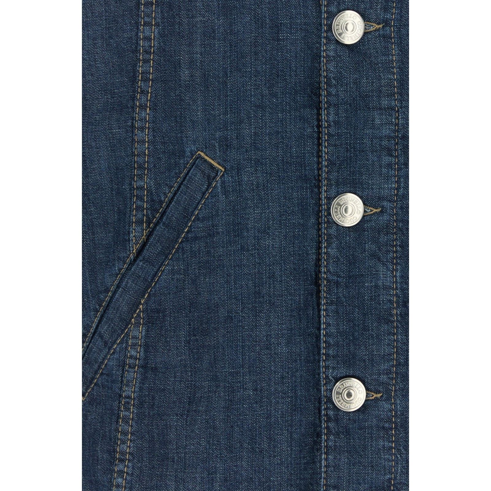 Brunello Cucinelli BRUNELLO CUCINELLI Denim Jacket New & Authentic (Men's size: Size US M / EU 48-50 / 2 - 3 Thumbnail