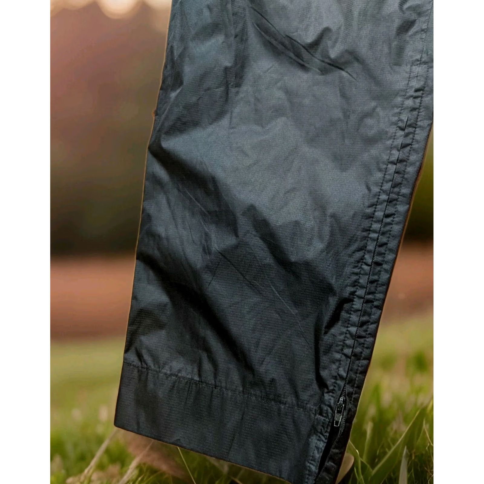 Vintage Sun Mountain Black Waterproof Golf Hiking Camp Packable Rain Pants Mens Large XL Size US 33 - 5 Thumbnail