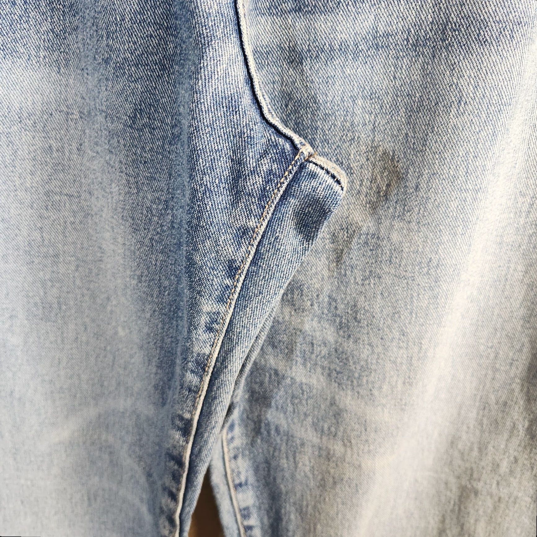 Vintage Refuge Jeans |11| High Rise Wide Leg Medium Wash 100% Cotton Refug​e Womens Jeans Size 32" / US 10 / IT 46 - 4 Thumbnail