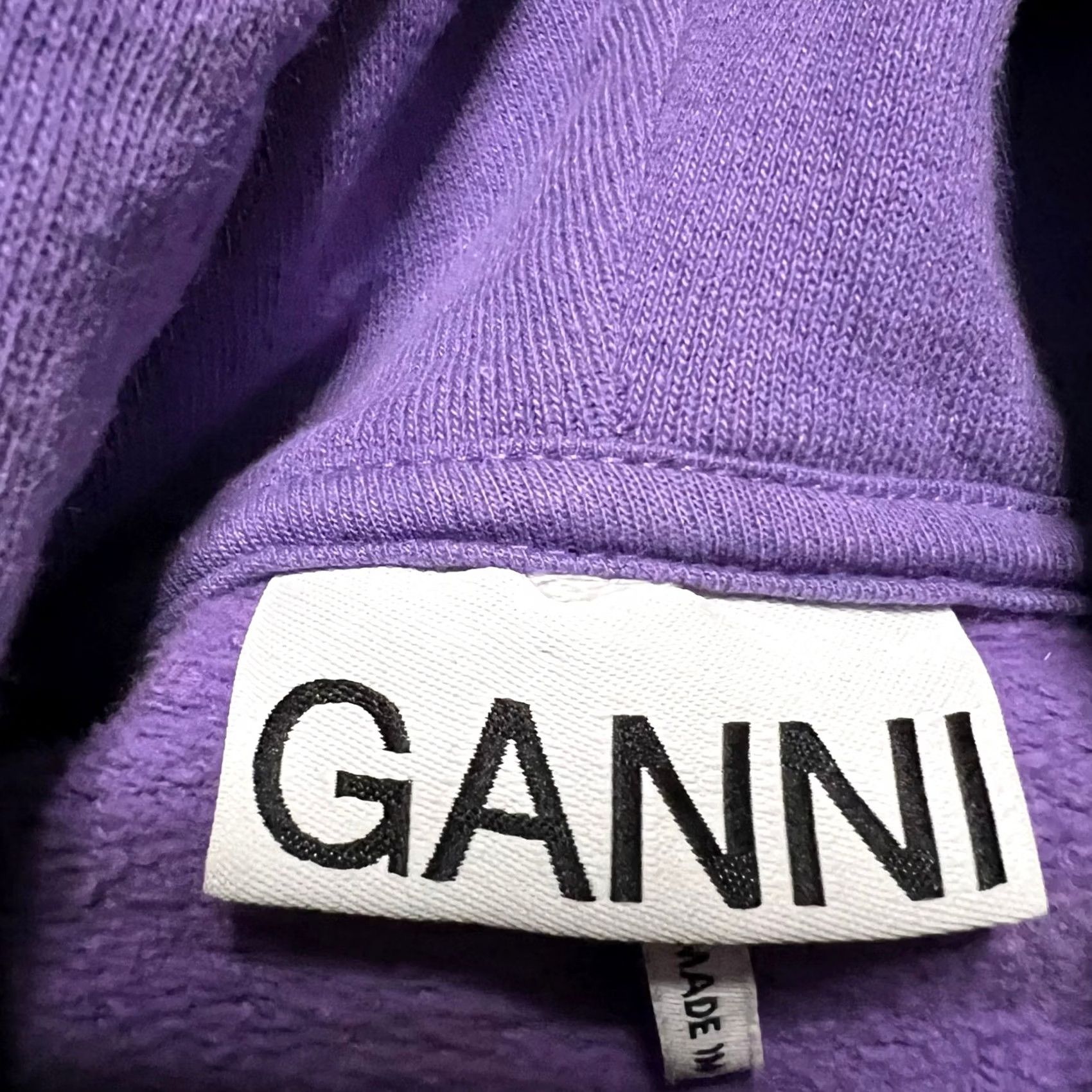 Ganni Ganni Hoodie Womens XL Oversized Purple Side Slit Pullover Large Size XL / US 12-14 / IT 48-50 - 7 Thumbnail