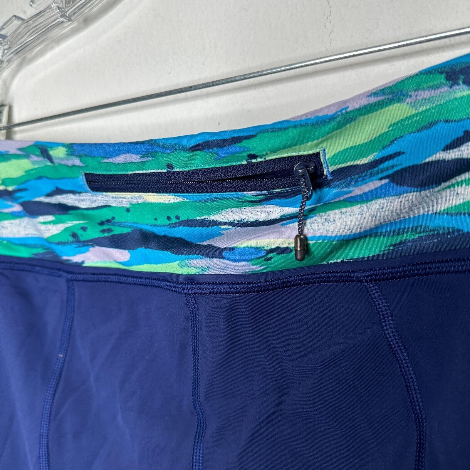 Lululemon Lululemon Pace Rival Hero Blue Seven Wonders Crop Legging 8 Size 30" / US 8 / IT 44 - 6 Thumbnail