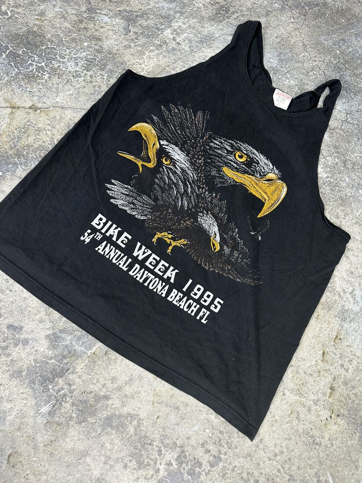 Vintage Vintage 90s Bike week Eagle Tank Top Size US L / EU 52-54 / 3 - 3 Thumbnail