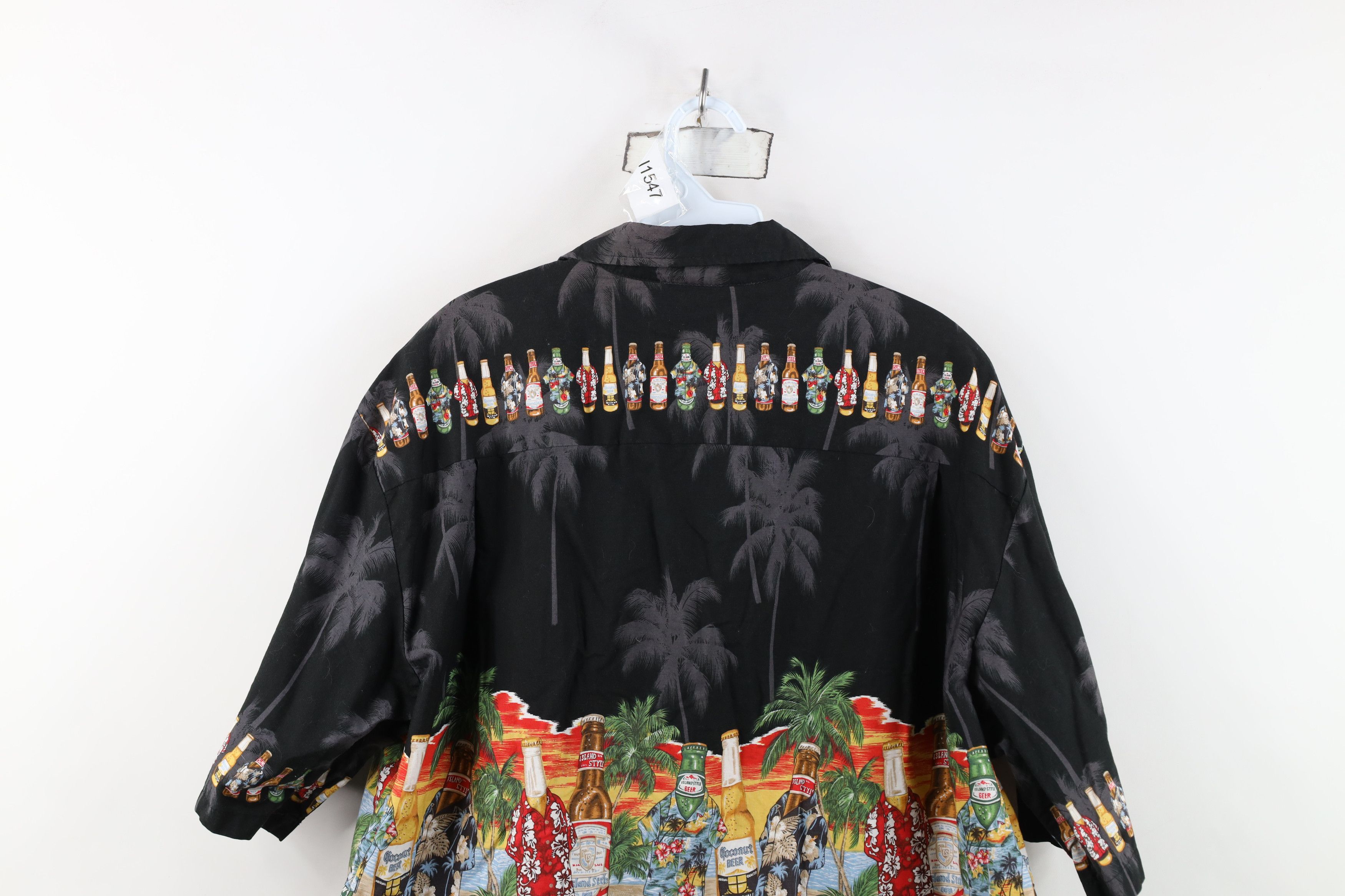 Vintage Vintage 90s Streetwear Beer Camp Collar Button Shirt USA Size US XL / EU 56 / 4 - 13 Thumbnail
