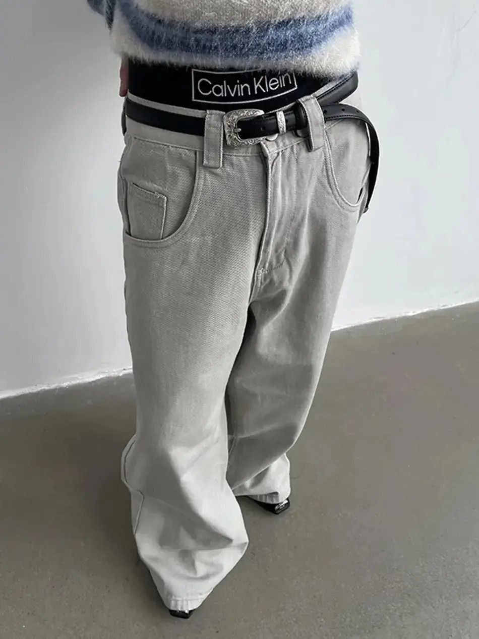 Japanese Brand Streetwear Retro Dragging Skater Baggy Jeans Unisex Size US 32 / EU 48 - 4 Thumbnail