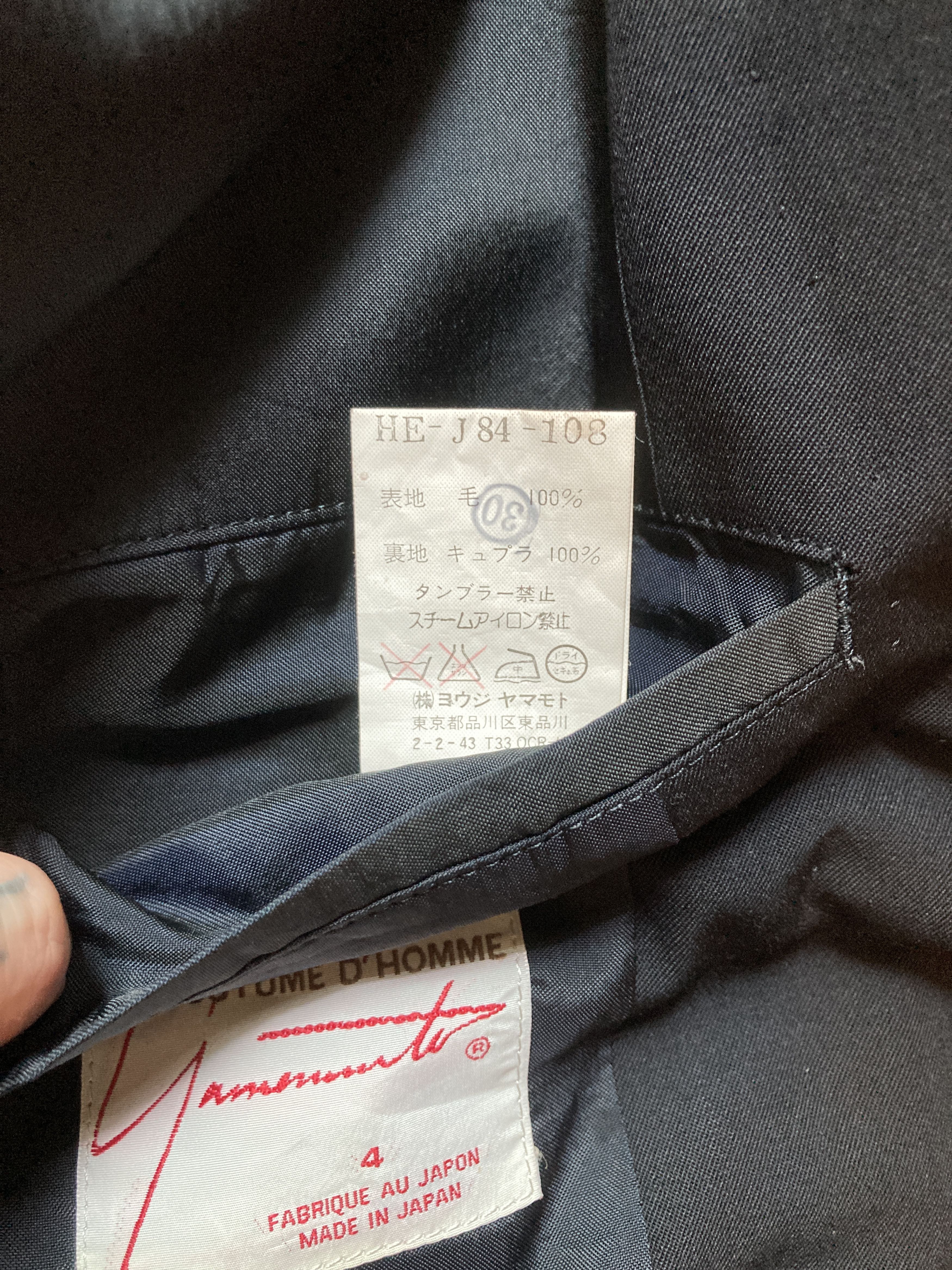 Yohji Yamamoto Yohji Yamamoto Rour Homme Costume D'Homme Blazer Jacket Size US XL / EU 56 / 4 - 8 Thumbnail