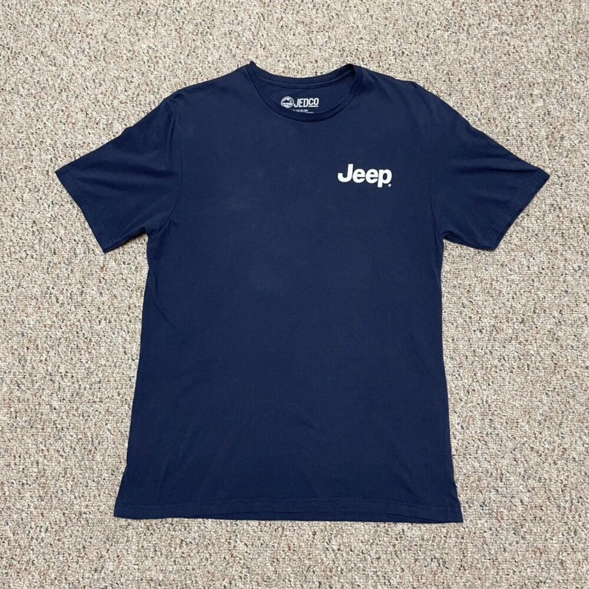 Jeep Jeep American Flag Graphic Navy Blue Tee by JED-CO Men's L Size US L / EU 52-54 / 3 - 3 Thumbnail