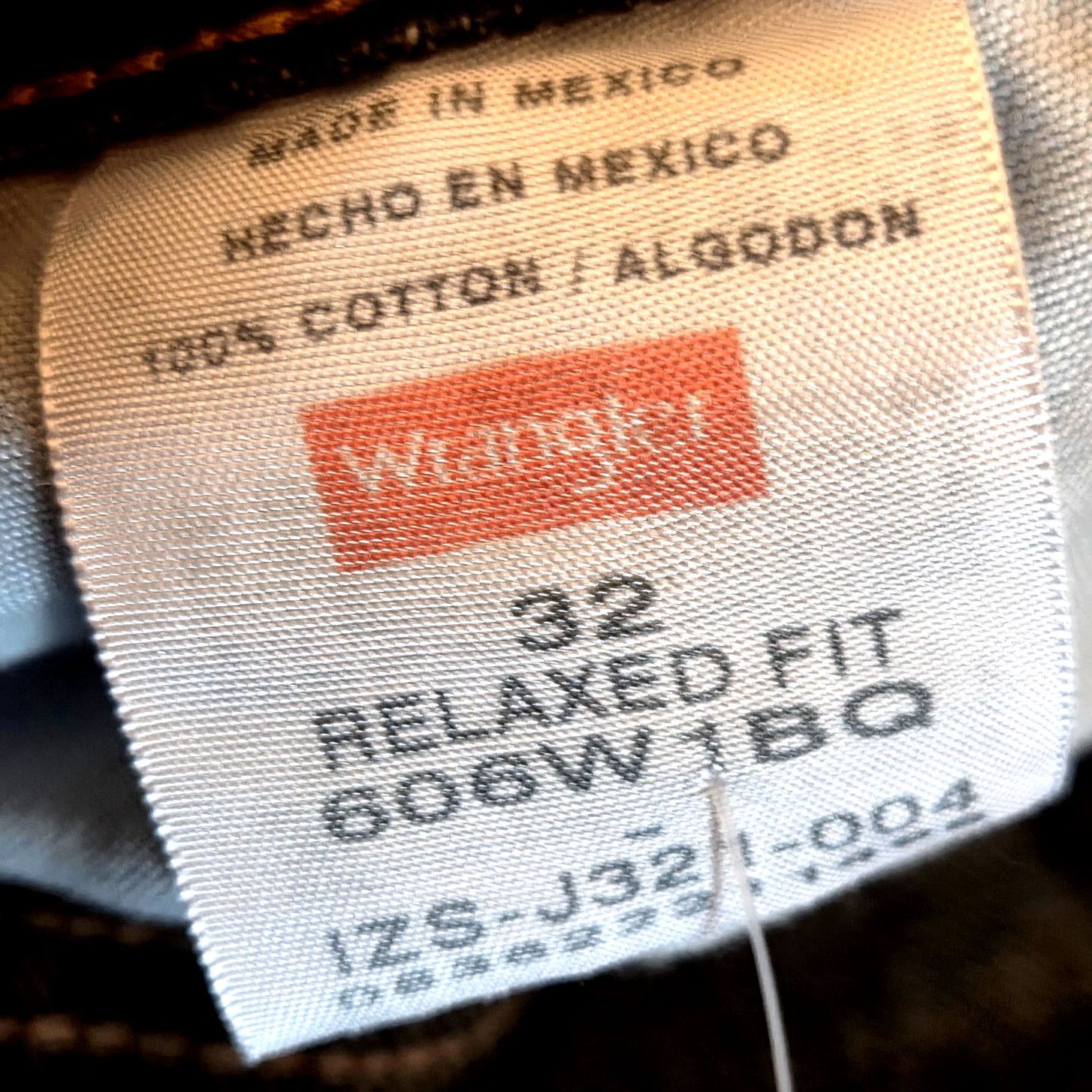 Wrangler Wrangler Men's Relaxed Fit Navy Blue Denim Jeans - Size 32 Size US 32 / EU 48 - 4 Thumbnail