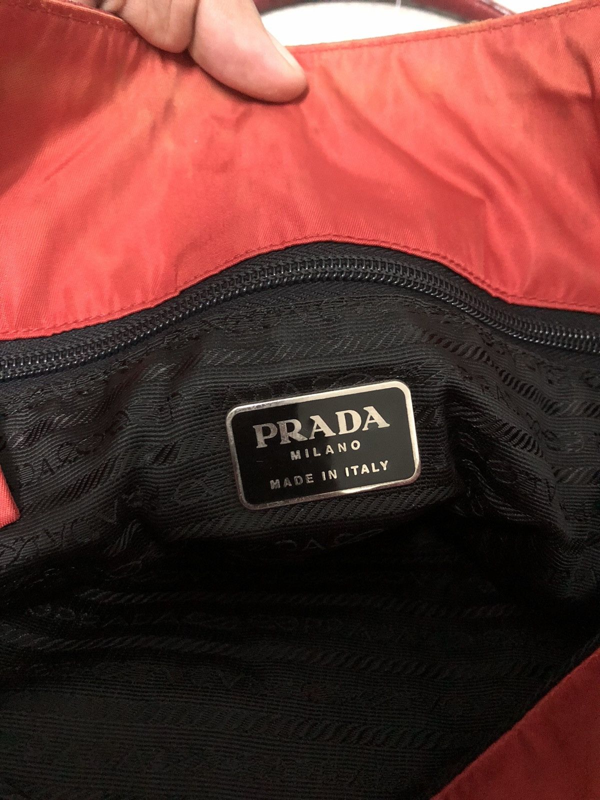 Prada × Vintage Vintage Prada Red Leather Shoulder Bag Size ONE SIZE - 13 Thumbnail
