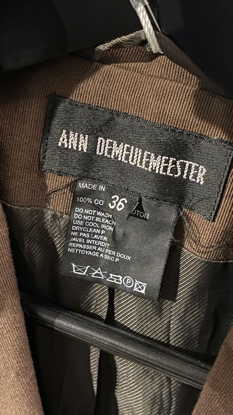 Ann Demeulemeester SS03 Cropped military jacket Size XS / US 0-2 / IT 36-38 - 5 Thumbnail