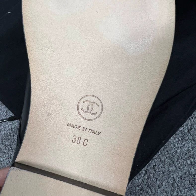 Chanel chanel black leather loafers with double C Size US 7.5 / EU 40-41 - 7 Thumbnail