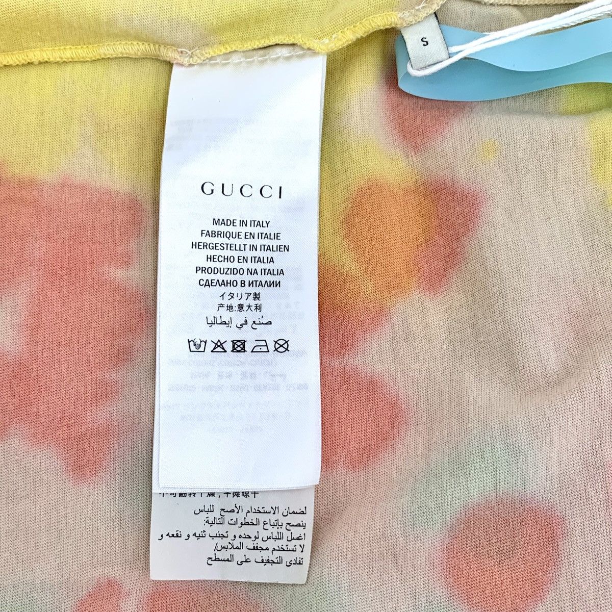 Gucci Gucci Colorful Tie-Dye Logo Print Short Sleeve T-Shirt K26WX Size US S / EU 44-46 / 1 - 6 Thumbnail