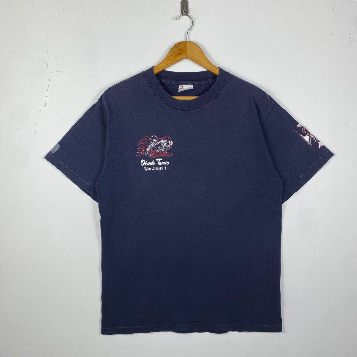 Band Tees × Vintage Vintage 90's OKUDA TAMIO Wild Journey 2 Mooneyes Tribal Size US L / EU 52-54 / 3 - 5 Thumbnail