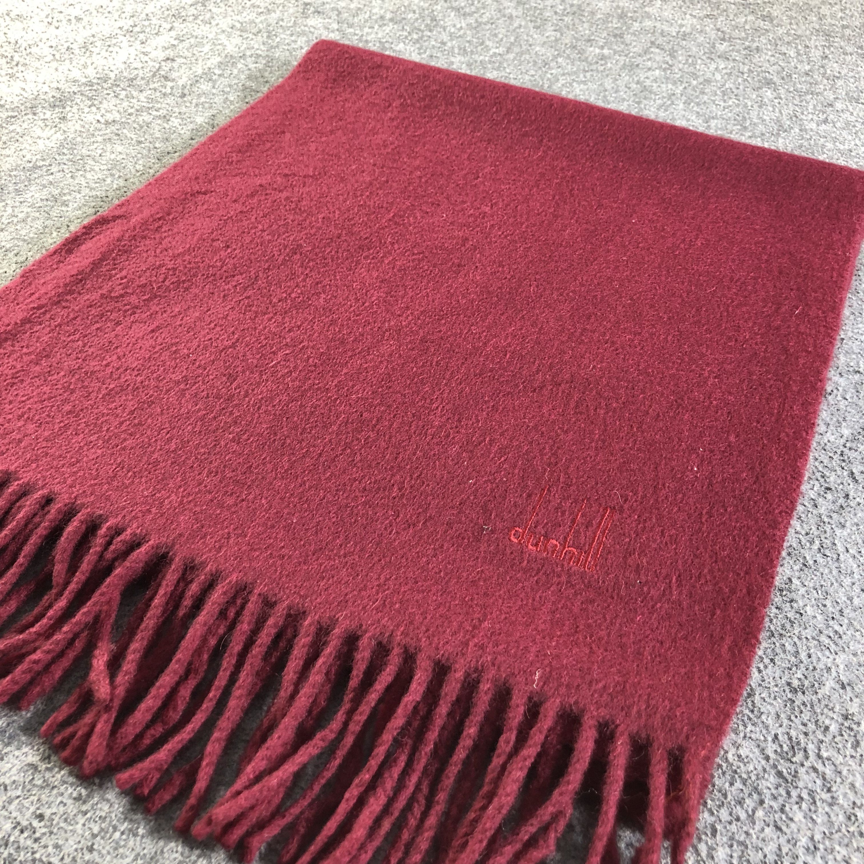 Alfred Dunhill Dunhill Cashmere Scarf Muffler Neckwear V2163 Size ONE SIZE - 4 Thumbnail