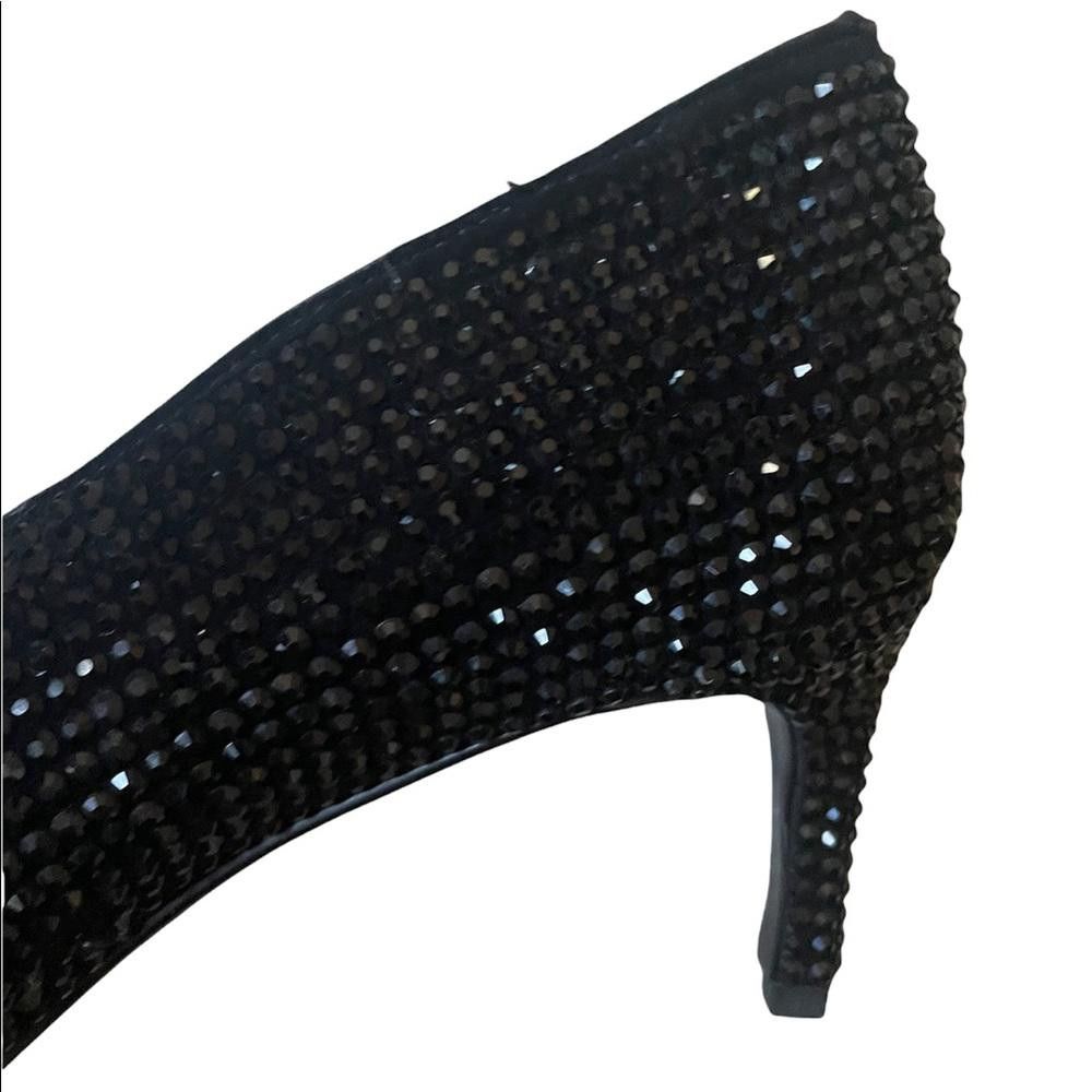 Other New Lola Cruz Black Crystal Embellishment Heel Pumps Size 39 Size US 9 / IT 39 - 8 Thumbnail