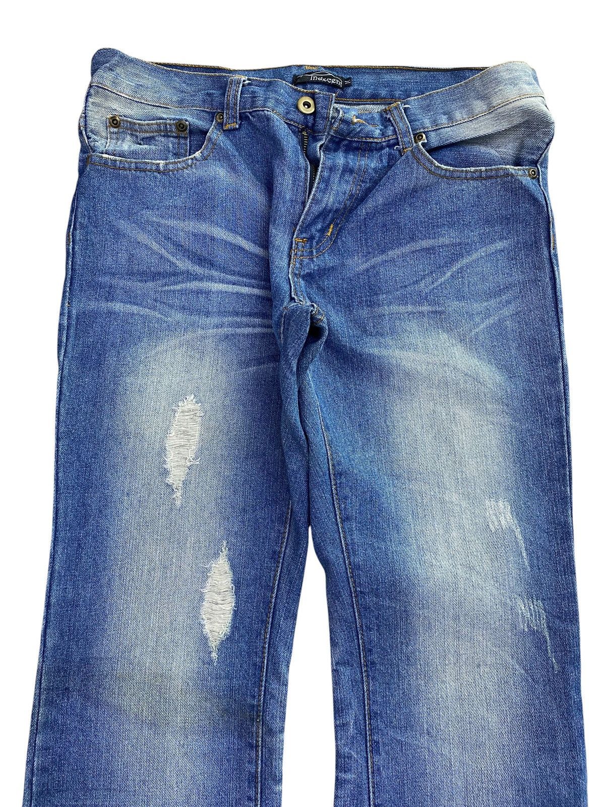 Japanese Brand Indecent Brand Faded Wash Whiskers Style Bootcut Jeans Size US 30 / EU 46 - 2 Thumbnail