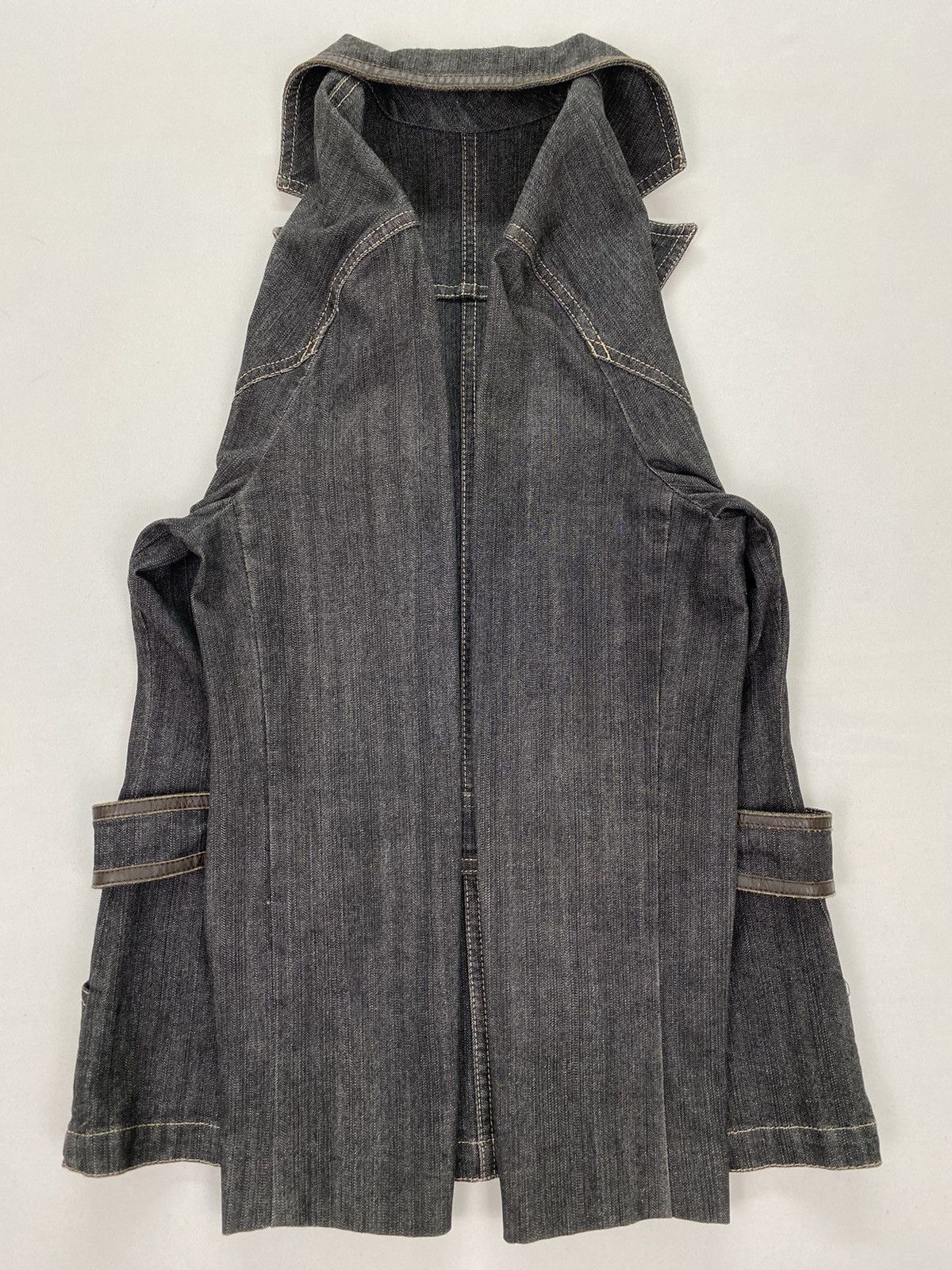 Japanese Brand Japanese Brand Leather Denim Jacket Size XS / US 0-2 / IT 36-38 - 6 Thumbnail
