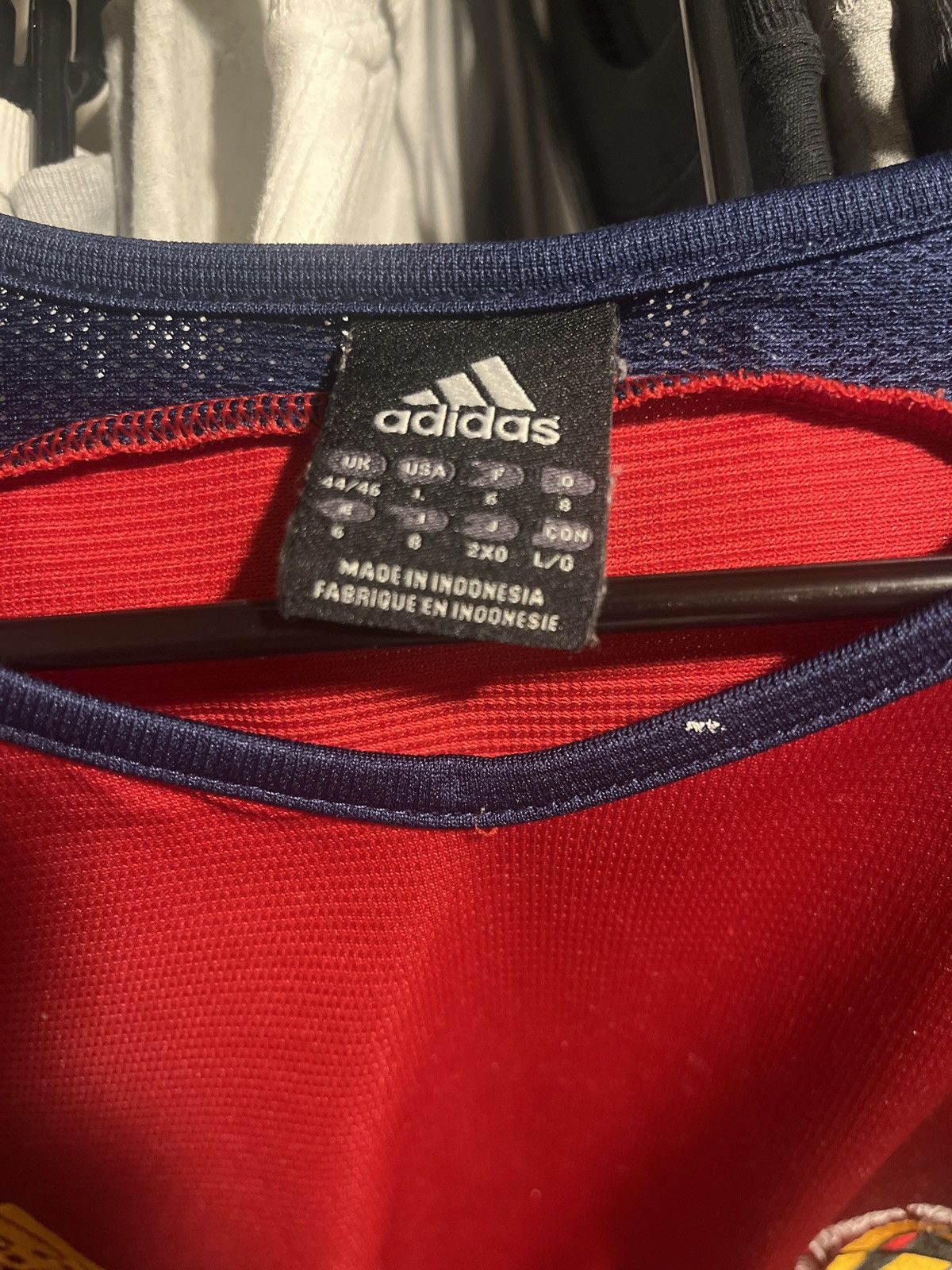 Adidas Spain 2004 Training kit soccer jersey football shirt Size US L / EU 52-54 / 3 - 2 Thumbnail