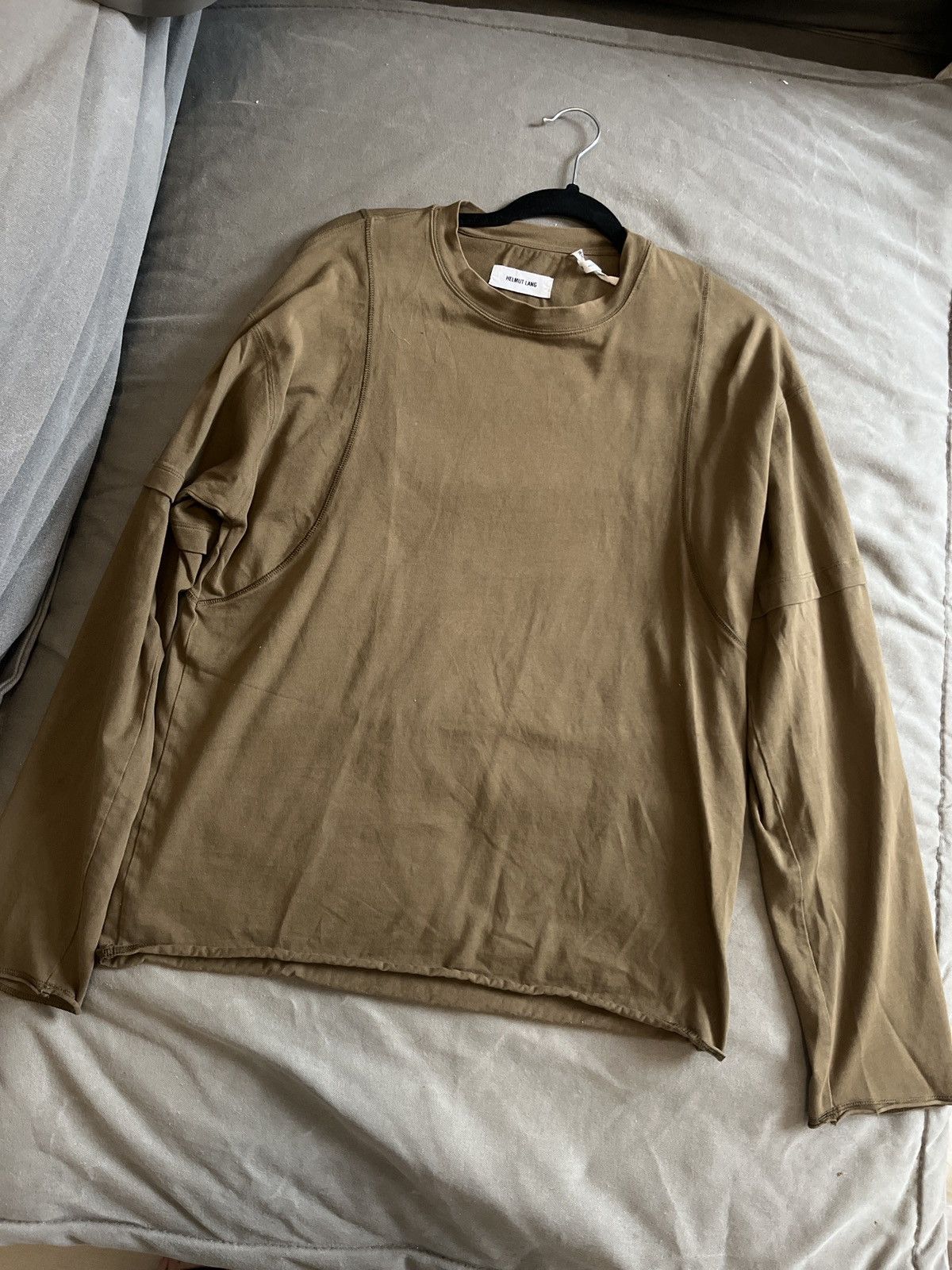 Helmut Lang Helmut lang olive green long sleeve Size US M / EU 48-50 / 2 - 1 Thumbnail