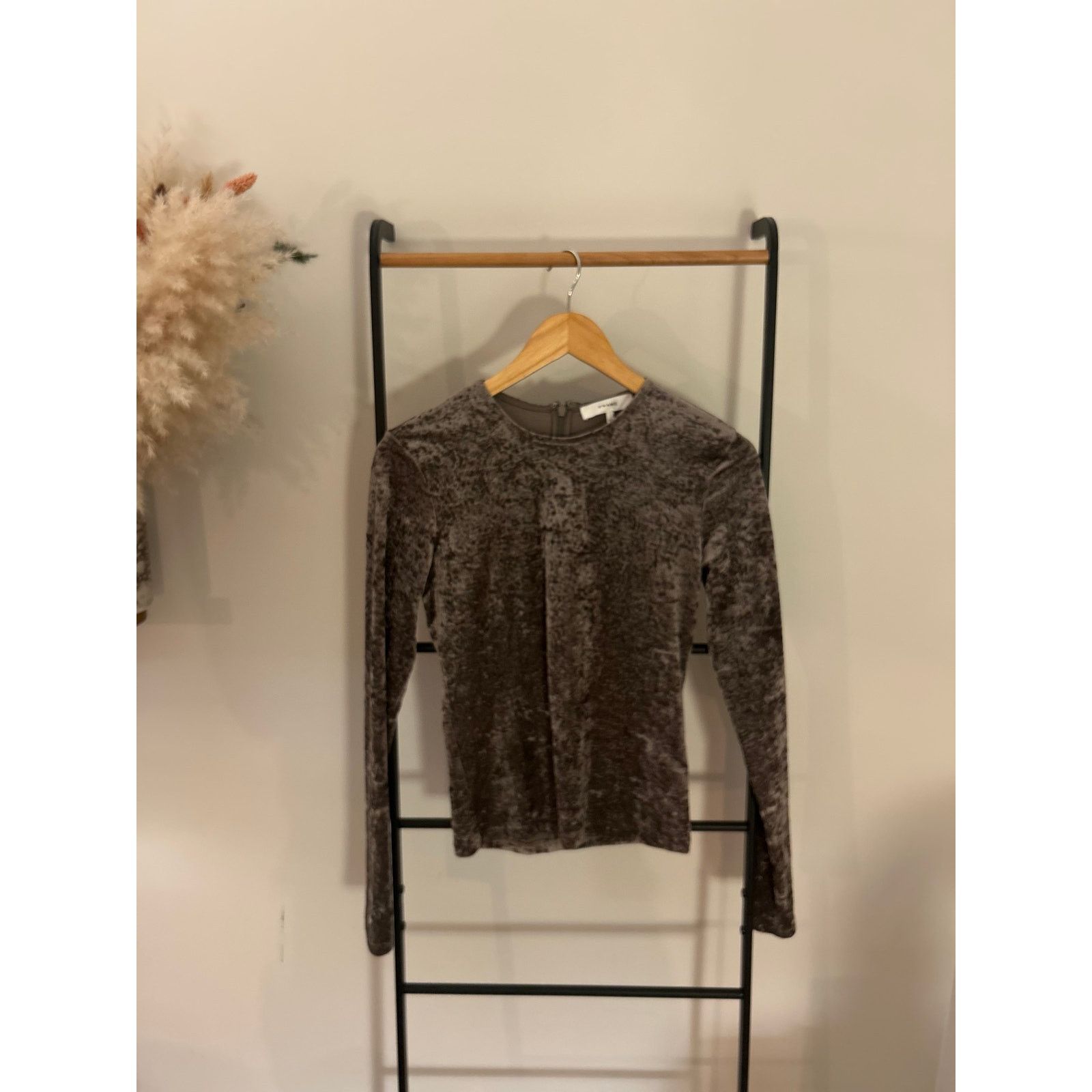 Frame Frame Dusk Crushed Velvet Top - Size S - Excellent Size S / US 4 / IT 40 - 4 Thumbnail