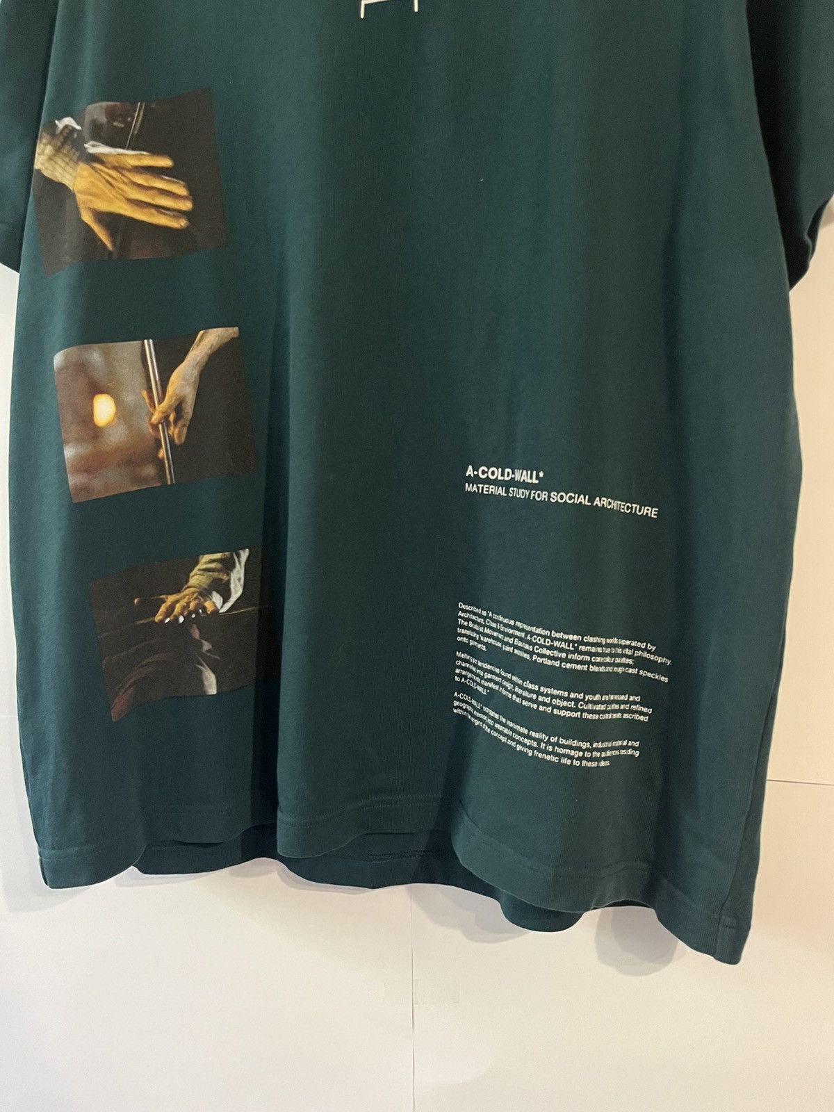 A-COLD-WALL* A Cold Wall ACW Glass Blower Cotton Tee Shirt Made Portugal Size US M / EU 48-50 / 2 - 4 Thumbnail