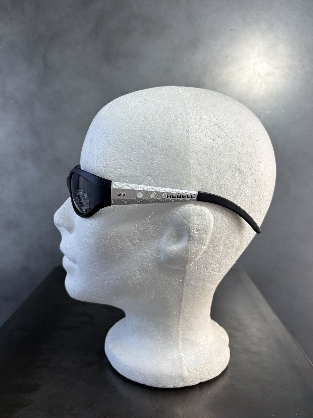 Japanese Brand × Vintage 2000s Rebell Sporty Sunglasses Diesel Look Vintage Y2K Cutie Size ONE SIZE - 14 Thumbnail