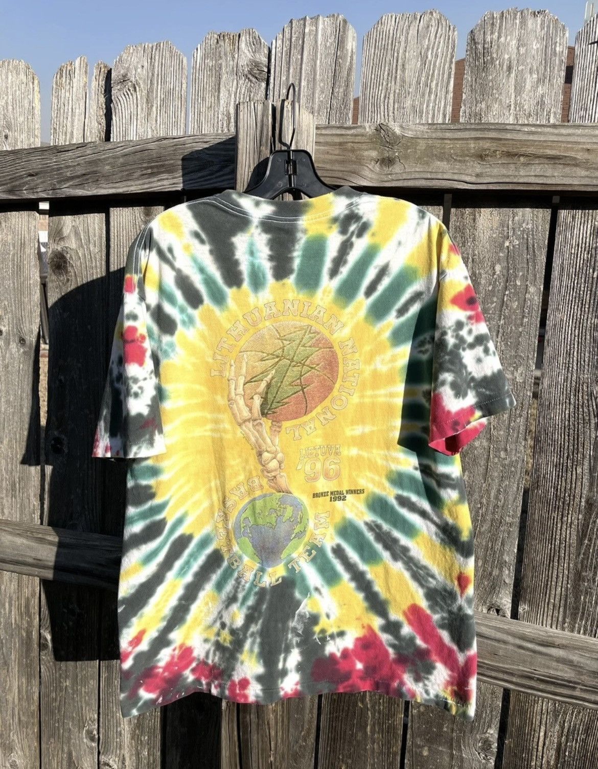 Anvil Vintage 90s Grateful Dead Lithuania T Shirt XL Single Stitch Size US XL / EU 56 / 4 - 2 Thumbnail