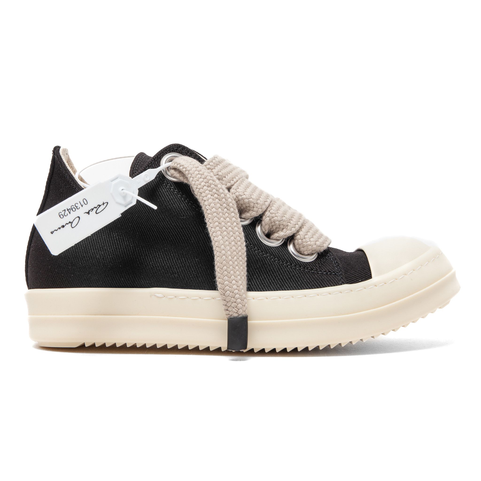 Rick Owens DRKSHDW Concordians Jumbo Lace Sneaker Low Black Milk (W) Size US 7 / IT 37 - 1 Thumbnail