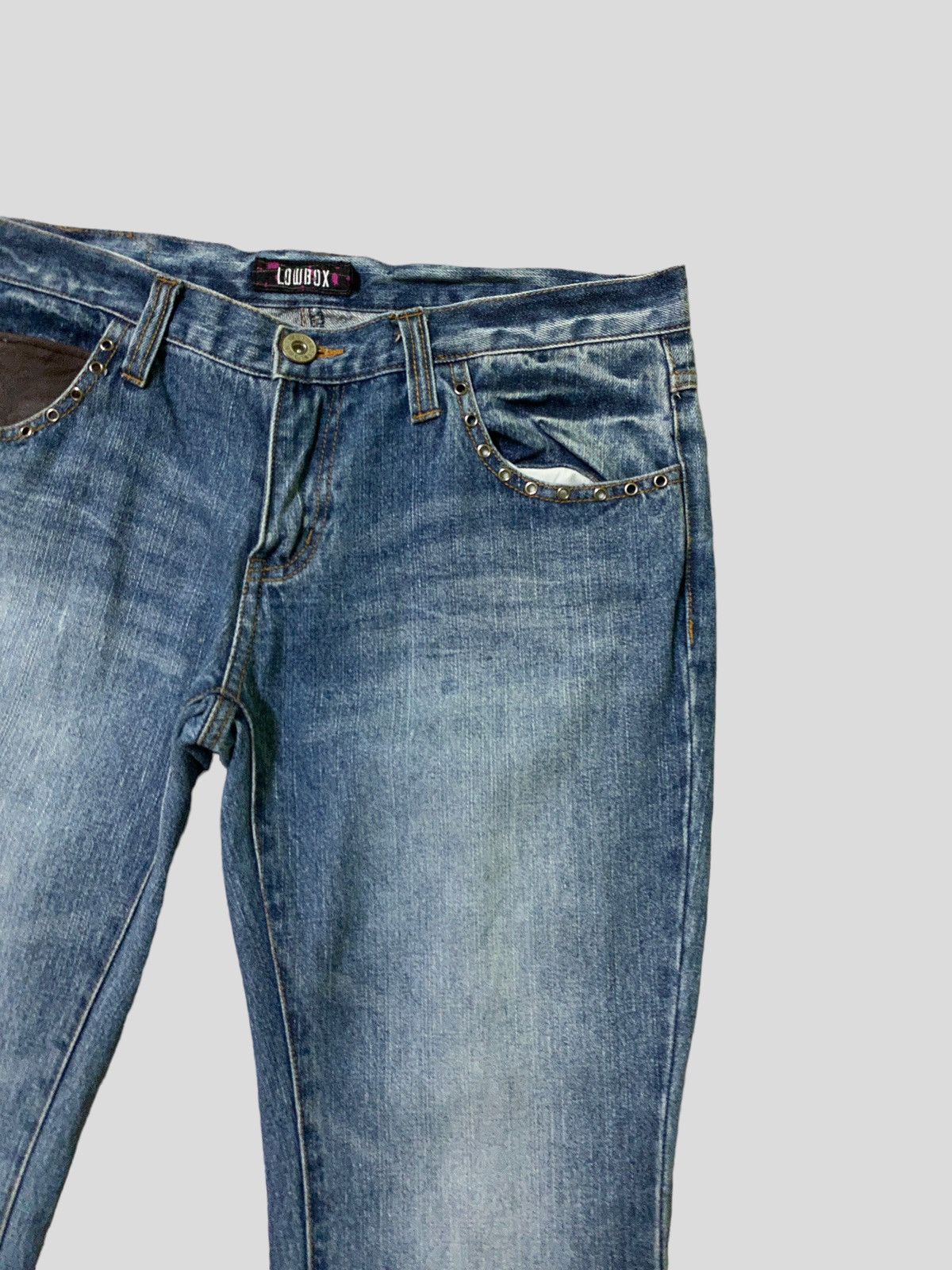 Hysteric Glamour Flare Lowbox Muddy Wash Claw Marks Boot Cut Denim Size US 32 / EU 48 - 5 Thumbnail