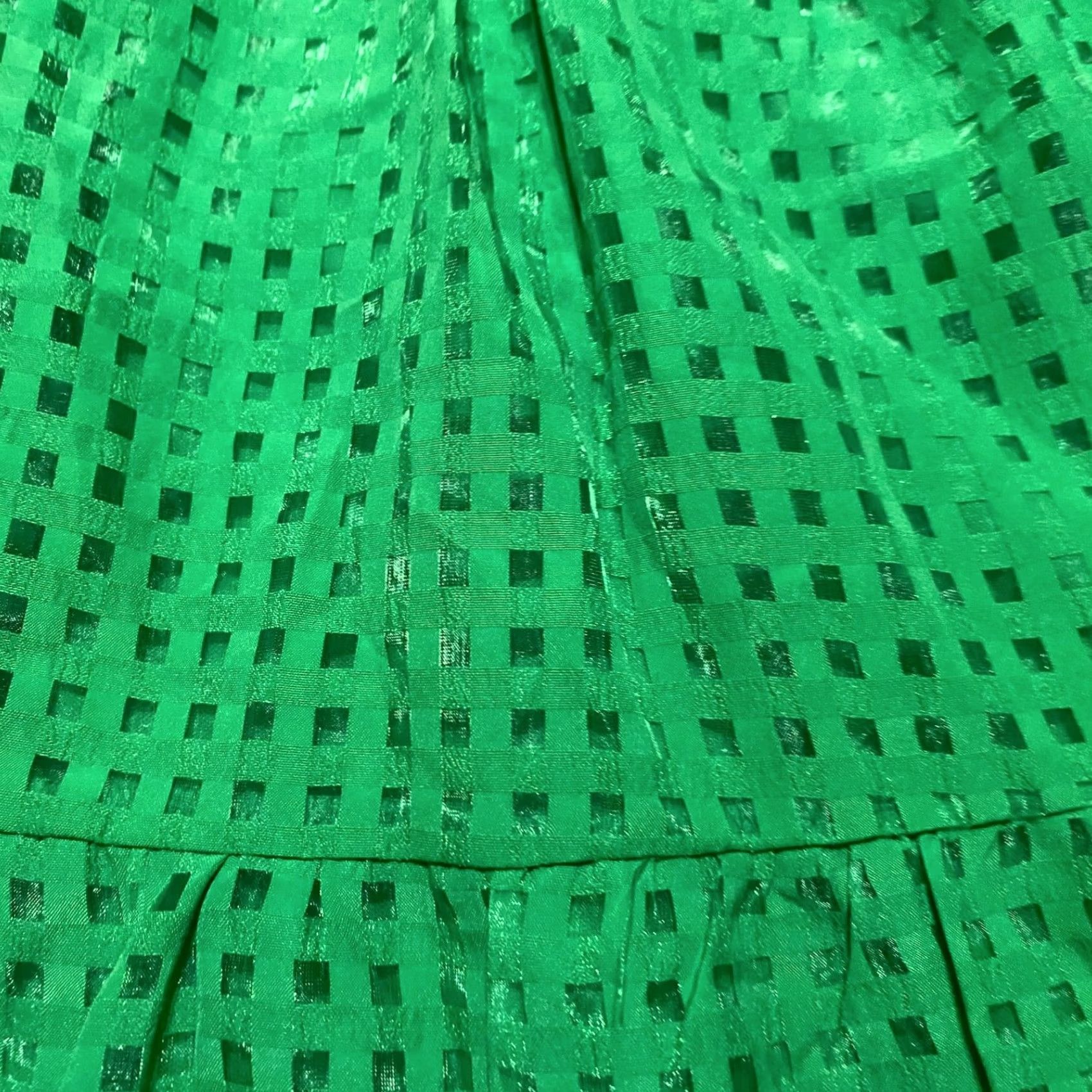 Vintage Flying Tomato Womens Short Dress Green Geometric Mini Puff Sleeve V-Neck Adult Small Size S / US 4 / IT 40 - 7 Thumbnail