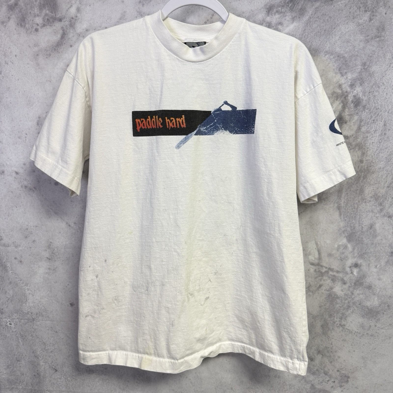 Vintage Vintage Paddle Hard Pepe Kayak T Shirt Mens Large Y2K Sports Size US L / EU 52-54 / 3 - 2 Thumbnail