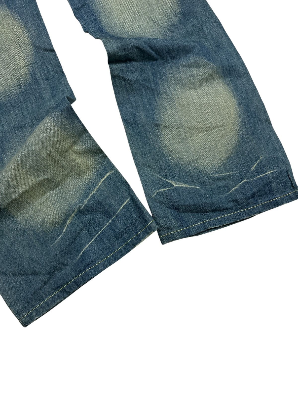 GOA 2000s Drive Jeans Washed Flare Studded Y2K Jeans Goa Lgb Size US 29 - 3 Thumbnail