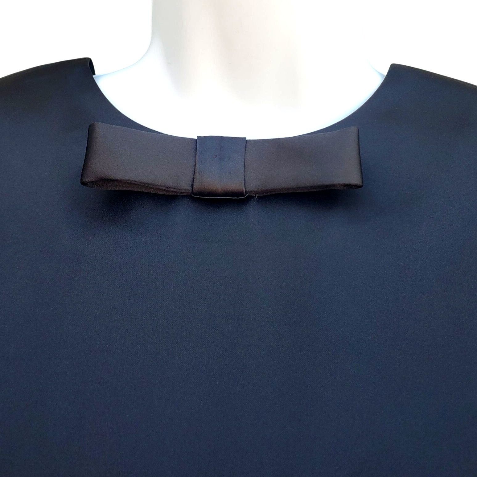 Other Black Satin Mini Dress Size S Very Low Back Day Dreamer Back Size S / US 4 / IT 40 - 4 Thumbnail