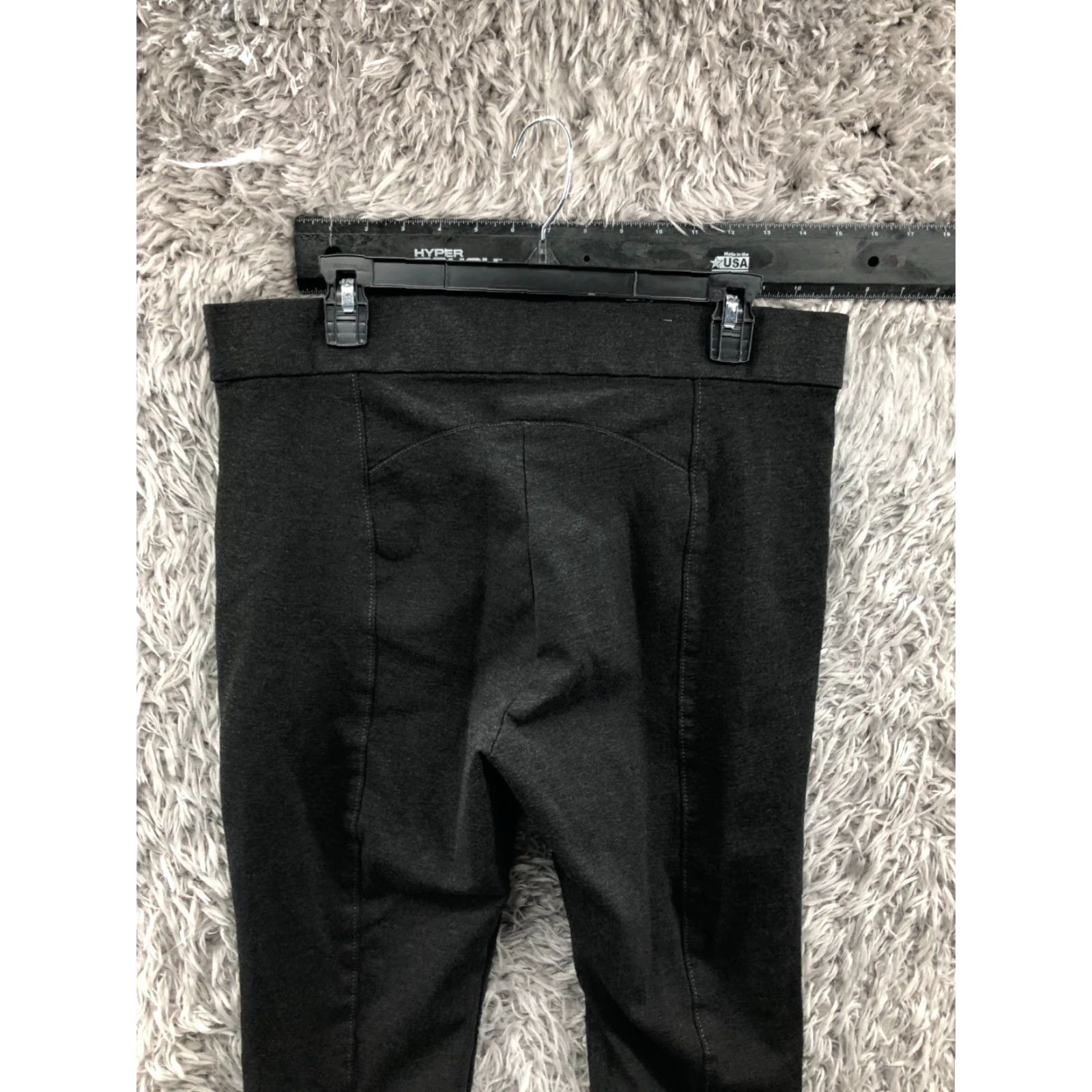 Anne Klein Anne Klein Skinny Pants Pull On Size XL Womens Black Knit Elastic Waist Pockets Regular Rise 26in Ankle Front Flat Front Modern Classic Size 40" / US 18 - 6 Thumbnail