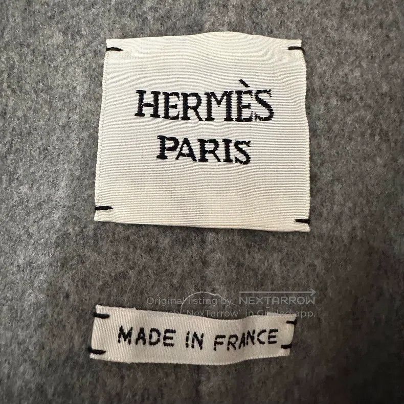 Hermes Hermes Gray Orange Leather Patch Long Waistcoat Coat Size XS / US 0-2 / IT 36-38 - 3 Thumbnail