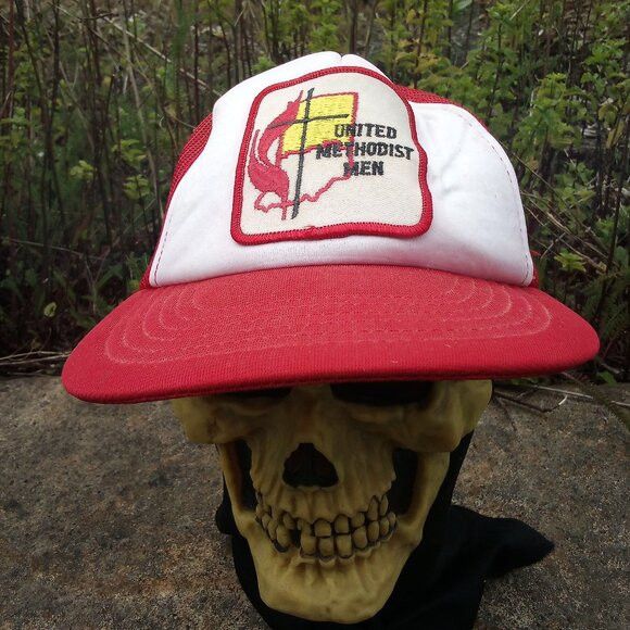 Vintage Vintage United Methodist Men Patch Snap Trucker Hat Cap Size ONE SIZE - 1 Thumbnail