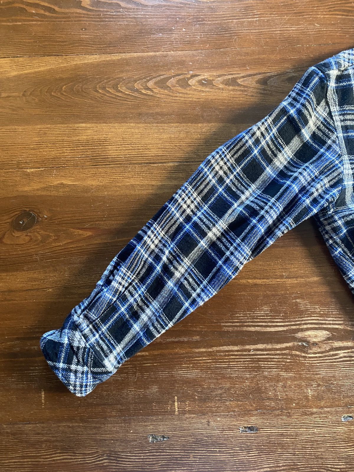 Dickies Dickies Blue Black White Plaid Flannel Thick Button Up Size US M / EU 48-50 / 2 - 10 Thumbnail
