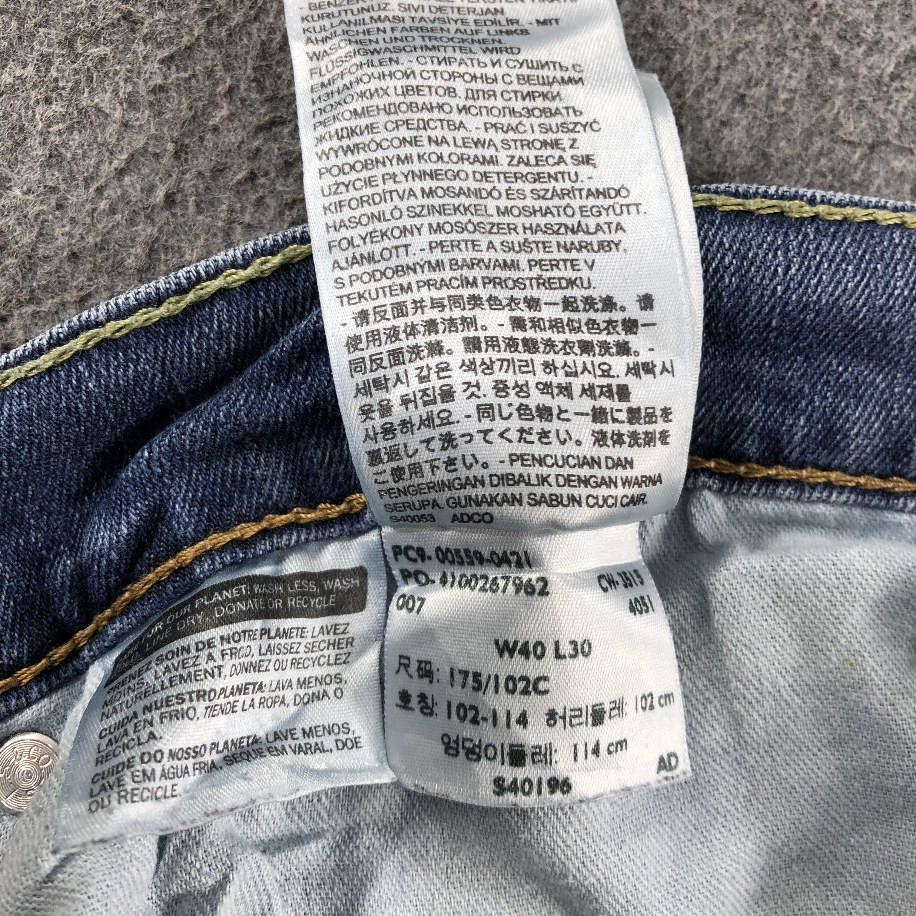 Levi's Vintage Blue Wash Levis 559 Jeans-J2442 Size US 40 / EU 56 - 12 Thumbnail
