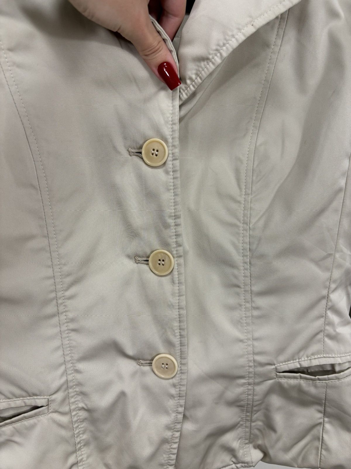 Max Mara Max Mara Beige Women’s Classic Luxury Jacket Size M / US 6-8 / IT 42-44 - 5 Thumbnail